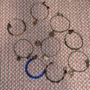 Alex and ani gold bracelets